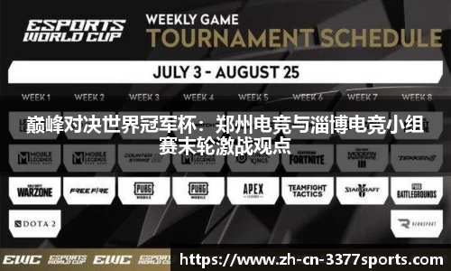 巅峰对决世界冠军杯:郑州电竞与淄博电竞小组赛末轮激战观点