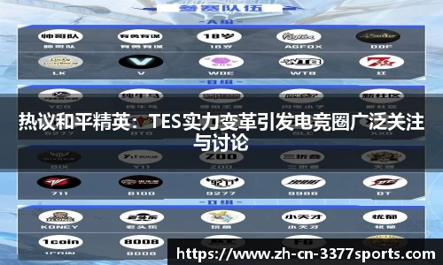 热议和平精英：TES实力变革引发电竞圈广泛关注与讨论